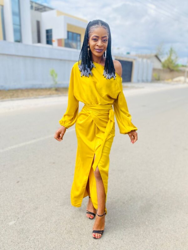 Silk Dress Long Sleaved